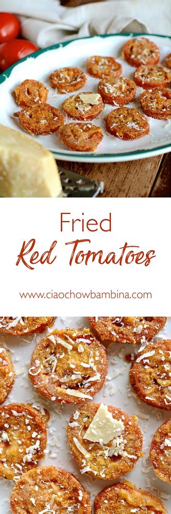 Set the cooked tomatoes on paper towels to drain. Fried Red Tomatoes