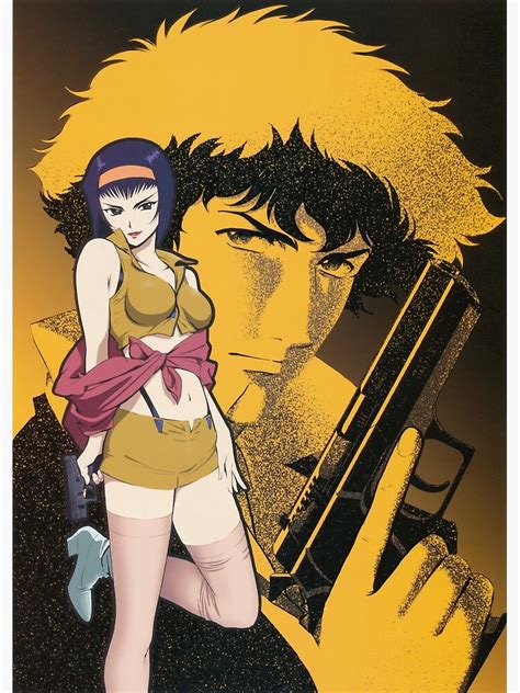 Cowboy Bebop Spike Mirror And Faye Valentine Poster By