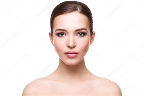 Woman With Beautiful Clean Face Stock Photo AY PHOTO