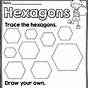 Describing Hexagon Worksheet Kindergarten