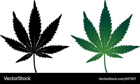 Cannabis Leaf Royalty Free Vector Image Vectorstock