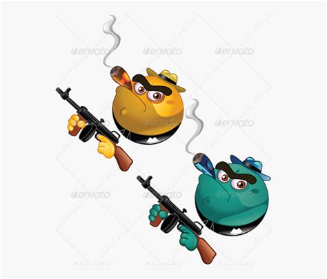 Clip Art Gangster Emoji Emoji Holding A Gun Free