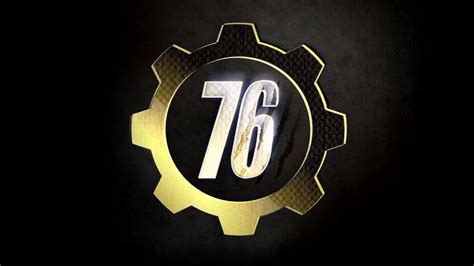 Download Fallout 76 Icon In Black Wallpaper