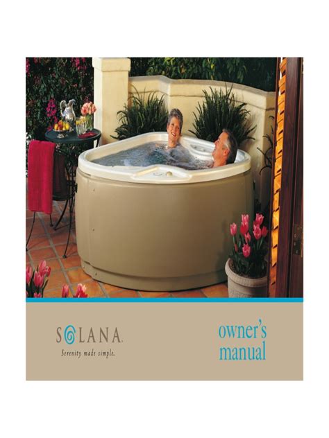 Solana Spas And Hot Tubs Owners Manuals 2003 Pdf Pdf Hyperthermia Building Engineering