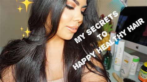 My Secrets To Happy Healthy Hair Youtube