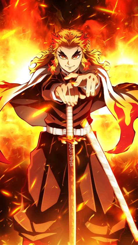 Download the background for free. 540x960 Rengoku Demon Slayer 540x960 Resolution Wallpaper ...