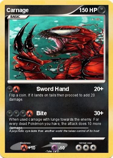 Pokémon Carnage 335 335 Sword Hand My Pokemon Card