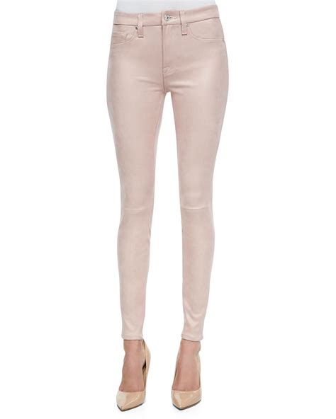 For All Mankind Seamed Faux Leather Skinny Pants