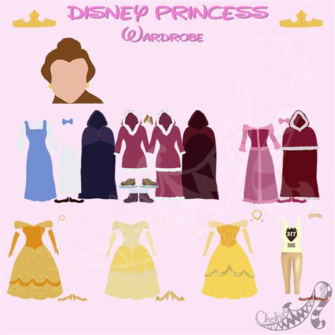 Disney Princess Wardrobe Belle Sneak Peek By Cheshirescalliart On