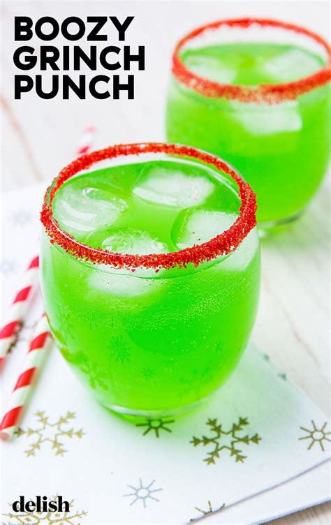 Refreshing Boozy Grinch Punch Recipe