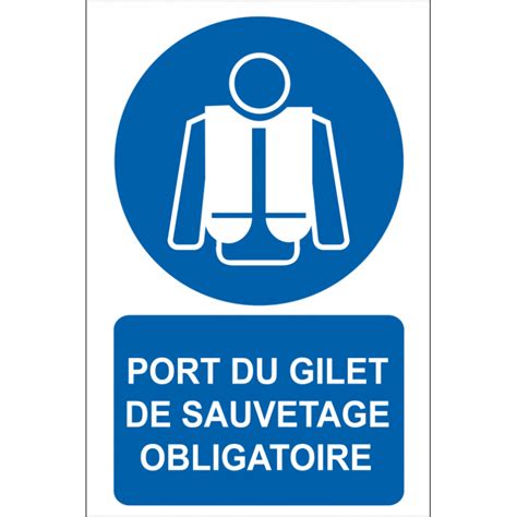 Port Du Gilet De Sauvetage Obligatoire Id Project Signal Tique