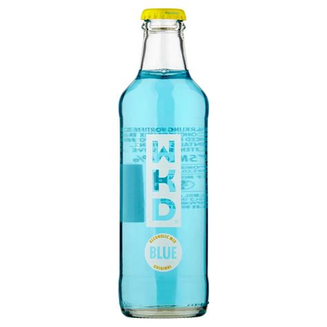 Alcohol drink in flat vector style. WKD Blue Mixed Fruit 24x275ml - DrinkSupermarket