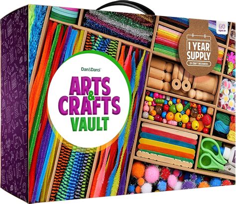 Arts And Crafts Vault 1000 Piece Craft Kit Library In A Box For Kids