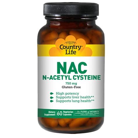 Country Life Nac N Acetyl Cysteine Mg Veg Caps Swanson Health