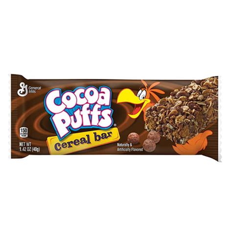 General Mills Cocoa Puff Cereal Bar 142 Oz Pack Of 24