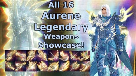 Guild Wars 2 All 16 Legendary Aurene Weapons Showcase Youtube