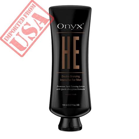 Onyx He Bottle Double Bronzing Intensifier For Men Tanning Lotion Shop