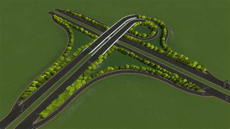 When freeways are built, traffic interchanges must be used to interconnect them with other roads. 3 Way Trumpet Interchange - Cities: Skylines Mod download