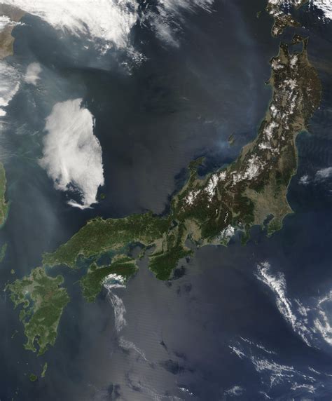 Nasa Visible Earth Japan