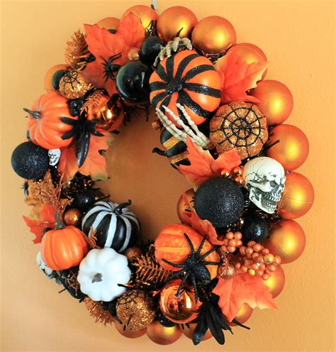 Then quickly finish it with orange tissue paper and. Kate makes three spooktacular Halloween wreaths - Retro ...