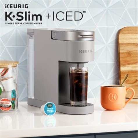 Keurig K Slim Iced Single Serve Coffee Maker Gray 1 Ct Fry’s Food Stores