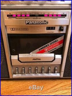 VTG Panasonic Ambience FM AM STEREO CASSETTE RECORDER DOLBY BOOMBOX RX