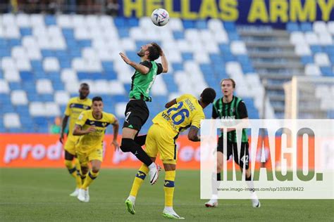 Matias Vina Sassuolo Cyril Ngonge Hellas Verona During The Italian Serie A Match Between