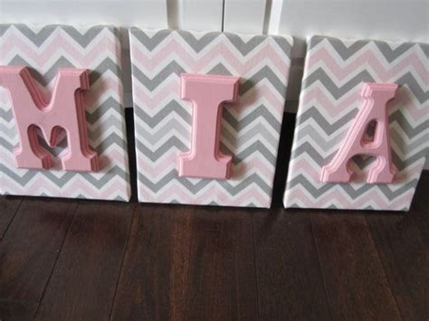 Wall Canvas Letters Nursery Decor Nursery Letters By Nurseryshoppe 11