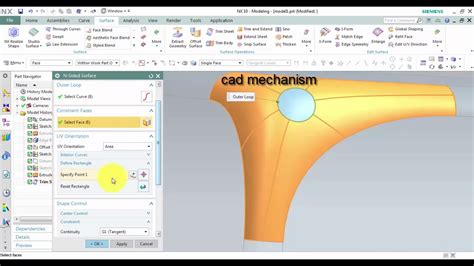 Siemens Nx Tutorials How To Use N Sided Surface Command Youtube