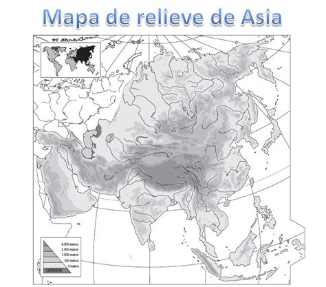 Mapa Mudo De Asia Para Colorear Images