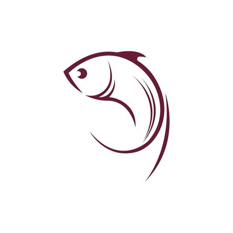 Plantilla De Logotipo De Pescado Símbolo De Vector Creativo Vector