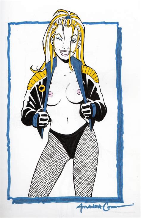 Rule 34 1girls Amanda Conner Black Canary Blonde Hair Breasts Dc Dc