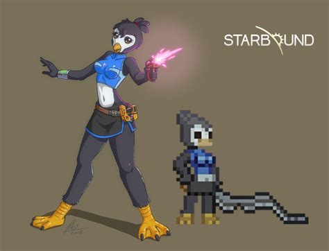 Starbound Character By Tobsen Character Harpy Bird Bird Art