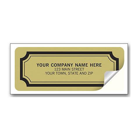 Gold Foil Stickers Embossed Personalized Address Label Designsnprint