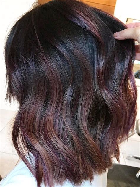 How To Try The Violet Copper Hair Trend Without Bleaching Your Whole Head Brunette Hair Color