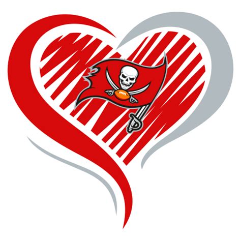 Tampa Bay Buccaneers Logo Svg Love Heart Tampa Bay Buccaneers Svg