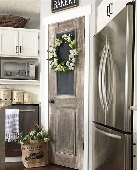 Some pantry design dilemmas won't seem obvious at the time of planning but may become apparent at a later date when the installation is complete. Stunning garage doors #garagedoors in 2020 | Rustic pantry door, Pantry door, Vintage pantry