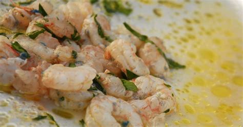 Crevettes crues marinées