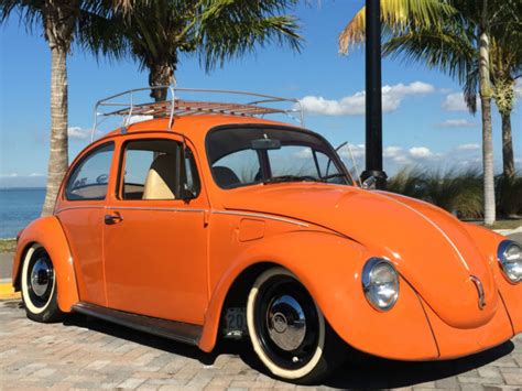 1974 VW Beetle/Bug. Orange with new peanut butter interior ...