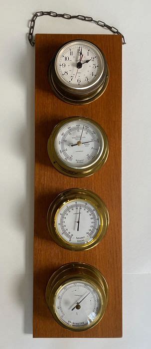 Nautical Weather Station Brass Wood And Others Mid Catawiki