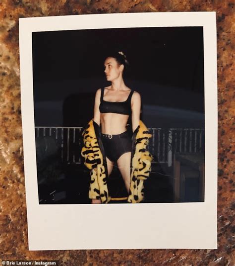 Brie Larson Posts Sexy Late Night Bikini Snap While Winding Down Her