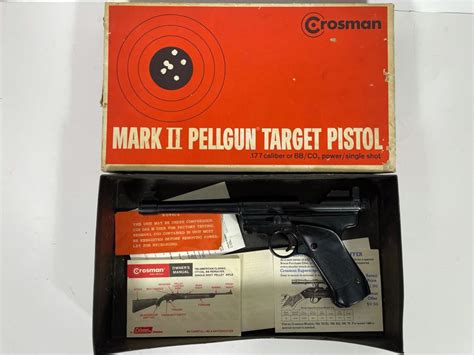 Collectible Vintage Crosman Mark Ii Pellgun Target Pistol Bb Gun With