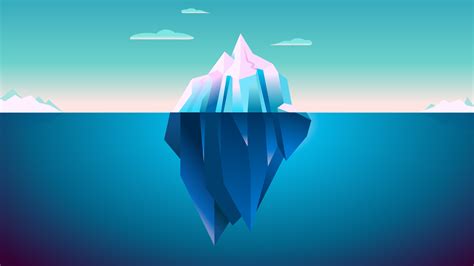Iceberg Minimalism Hd Artist 4k Wallpapers Images Backgrounds