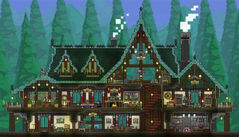 Pin By Madelyn Arndt On Forest Terraria House Ideas Terraria Castle