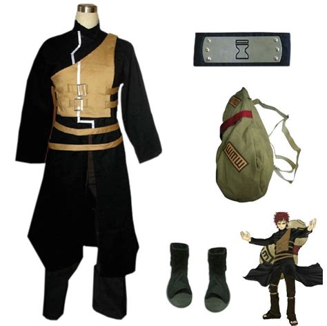 Deluxe Naruto Gaara Cosplay Outfit Costume