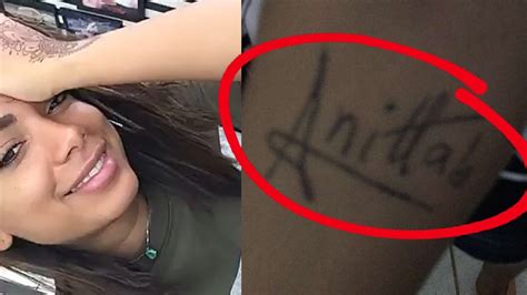 Fã Tatua Nome Da Anitta Youtube