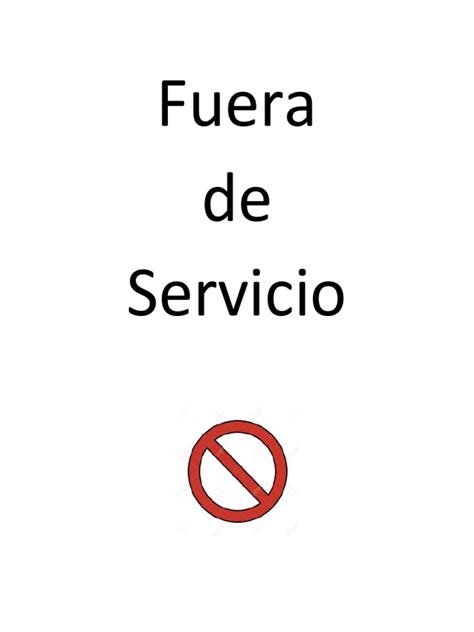 Fuera De Servicio Pdf