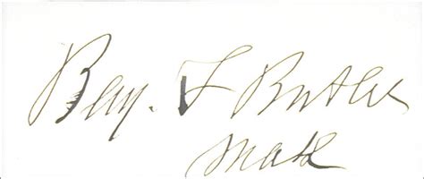 Major General Benjamin F Butler Autograph Historyforsale Item 274738