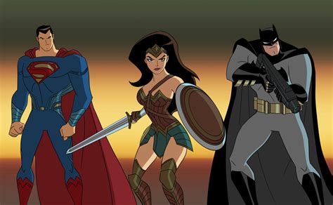 superman batman and wonder woman as the dc legends by migmonster1979 on deviantart