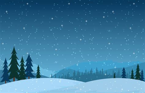 Snow Landscape Illustrations Royalty Free Vector Graphics And Clip Art